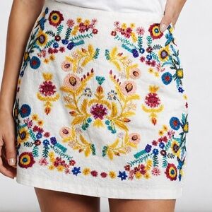 Altar'd State Umgee Embroidered Mini Skirt | Brand New